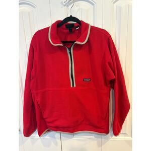 Patagonia Synchilla Red Fleece Pullover Size Medium